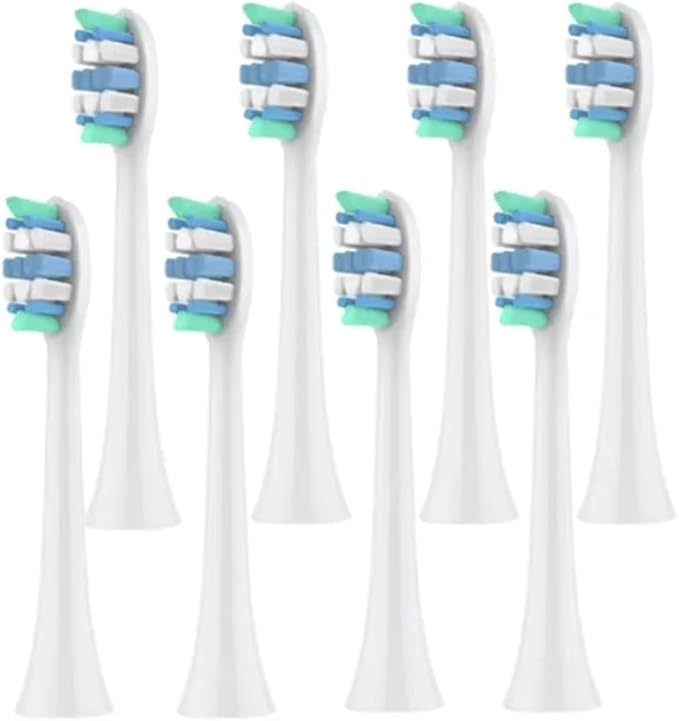 Replacement Toothbrush HeadsCompatible for Philips Sonicare Electric Brush Head 1100 2100 4100 4300 5100 5300 6100 6500 etc(8pcs)
