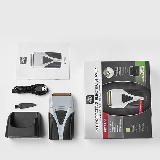 Men's Shaver 4D finishing fades powerful electric shaver for men facial stubble beard electric razor hair bald shaving machine rechargeable