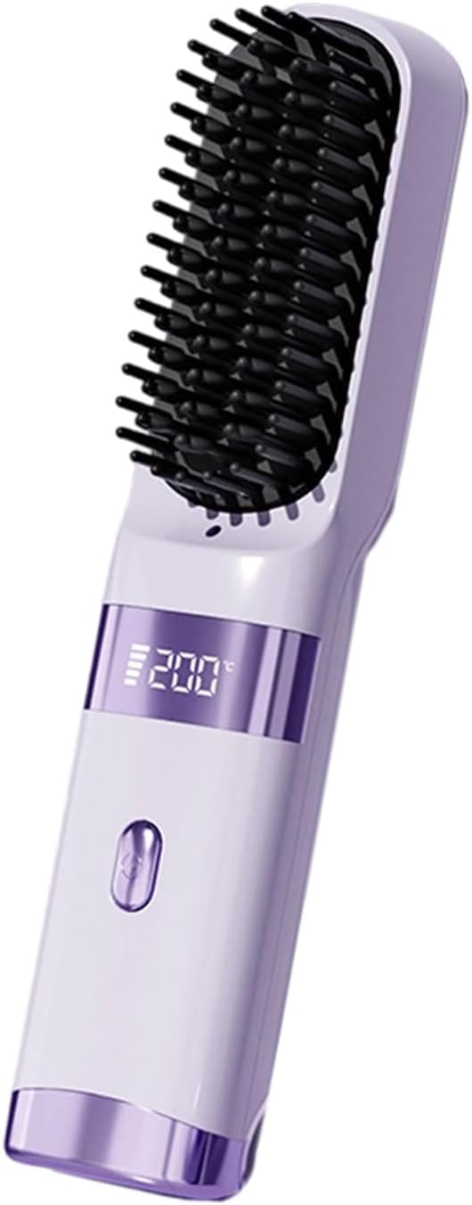 Portable Curling Iron Adjustable Temperature with LCD Display for Home Hair Styling and Travel Use Long Battery Life Curling Iron Portable with Adjustable Heat LCD Screen for Home Styling and Travel