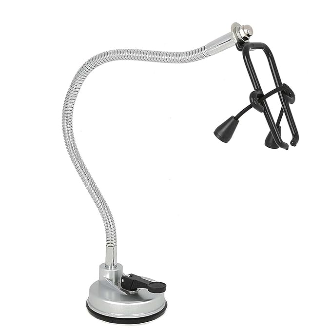 Adjustable Hair Dryer Holder Stand 360 Degree Freely Rotation Hair Dryer Wall Universal Holder Hands Hair Blower Stand with Suction Cup