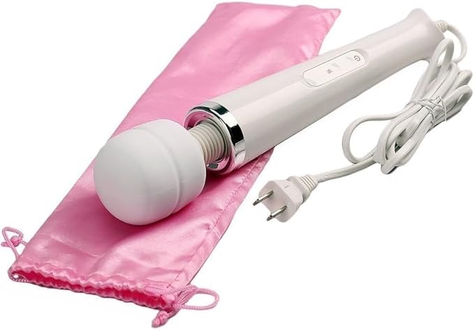 Big Deep Tissue Full Body Massager for Muscle Relief Back Neck Hand Foot Leg Arm Massage Powerful Handheld Tool for Women Muti Speeds (White Big and Blue Small Massager)