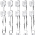 10PCS Replacement Toothbrush Heads Replaceable Brush Compatible for Seago SG977/EK6/ Electric(Smaller)