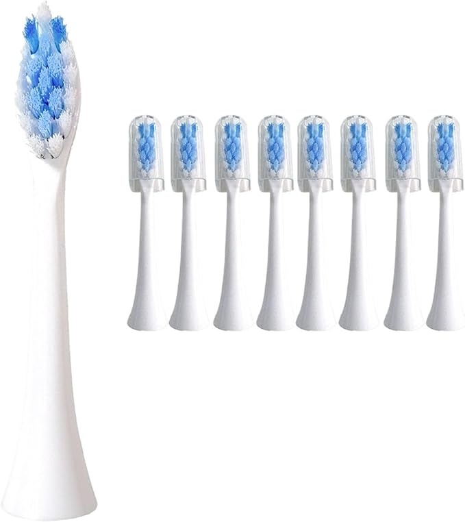 Replacement Toothbrush HeadsCompatible with Philips Hx6015 Bh1022 Hx6062 Electric Tooth Brush Heads(3color-1A-8pcs)