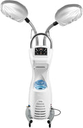 650W Hair Steam Treatment Machine Multi-Functional Hair Steamer Digital Display Standing Hair Care SPA Machine 0.26gal External Water Tank Use for Salon Home Hair Care