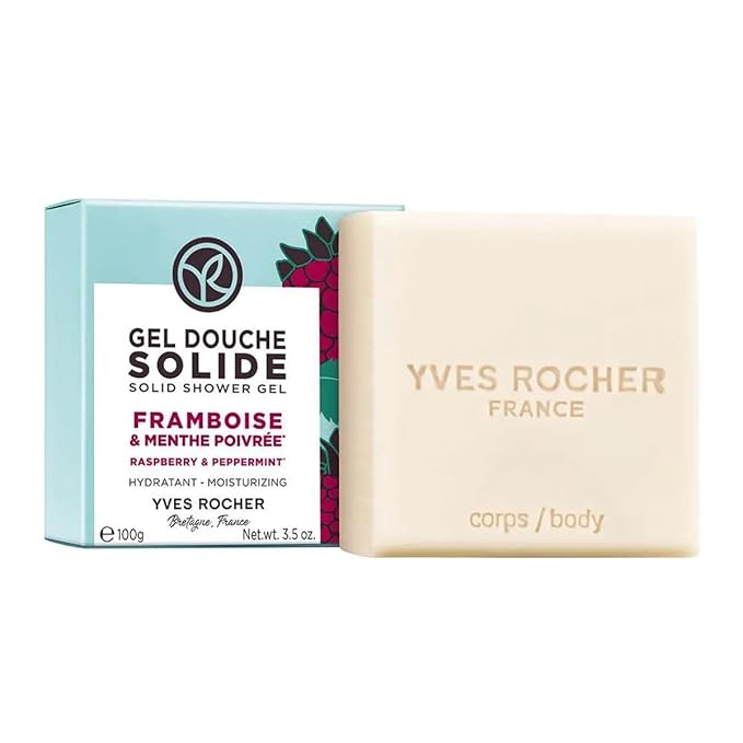 Yves Rocher Raspberry and Pepermint Nourishing Shower Gel Bath &amp Body Routine Women Men Day Care 200 ml./6.7fl.oz.