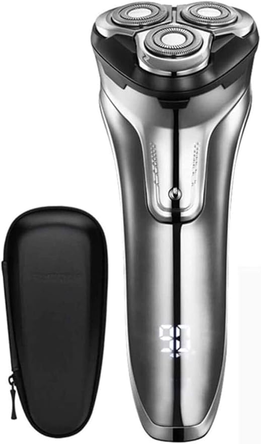 Electric Razor Rechargeable Electric Shaver with Pop Up Beard Trimmer