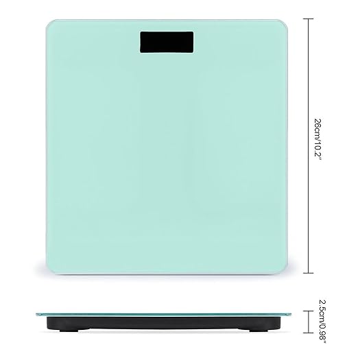 Men's Smart Scale for Body Weight Digital Bathroom Weighing Scale Automatic Switch Energy Saving Scale Mint Green