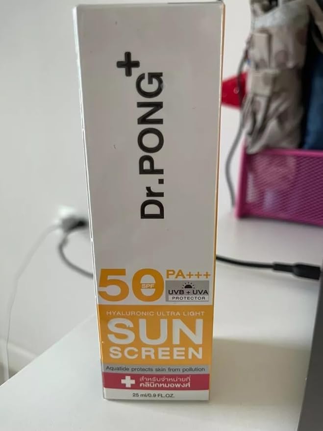 Generic Dr.PONG Hyaluronic Ultra Light Sunscreen with Aquatide SPF50 PA+++25ml 0.88 Ounce (Pack of 1)