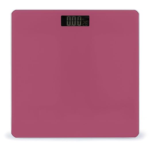 Smart Scale for Body Weight Digital Bathroom Weighing Scale Energy Saving Scale Rose Red