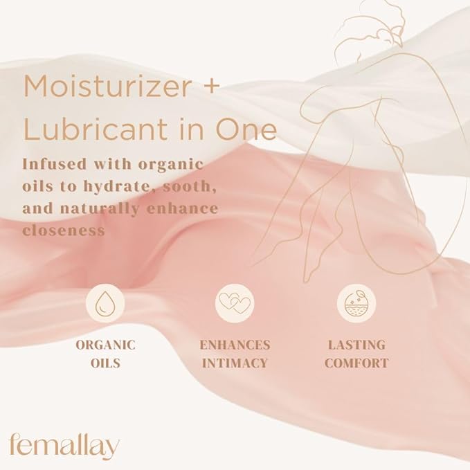 Femallay Organic Vitamin E Vaginal Melts – Heavenly Vanilla – Moisturize Hydrate Comfort &amp Refresh 2-Pack