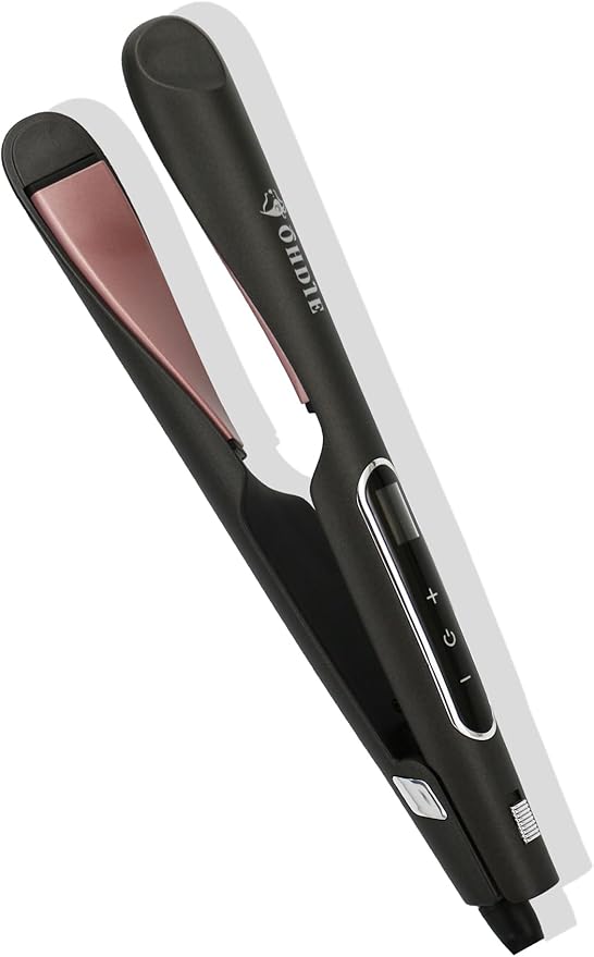 Hair Straightener and Curler - Flat Iron Curling Iron in One - Twist Straightening Curling Iron Combo - Digital LCD Display &amp Dual Voltage - Multi-Styler - Gifts for Women