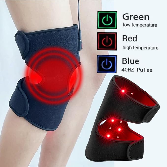 Infrared Light Therapy Belt with Partition Control 630nm 850nm red Light Therapy Wrap to Decrease Inflammation Wearable red Light Therapy Device to Improve Joint Inflammation for Body (Black)