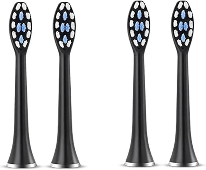 Compatible for S7 Brush Heads Super Sonic Electric Toothbrush Accessories Replacement(4 White Brush Head)
