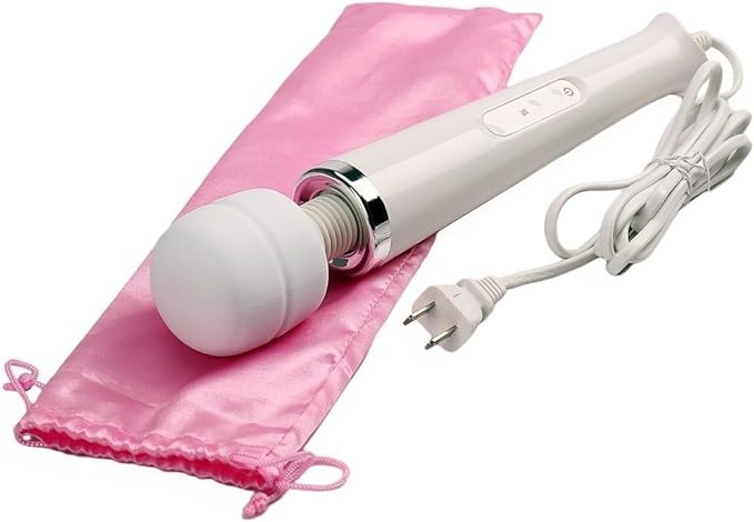White Big Massage Power Massager Tool Electric Foot Neck Back Hand Leg Arm Shoulder Aches Sports Recovery for Women and Pink Pocket Toy