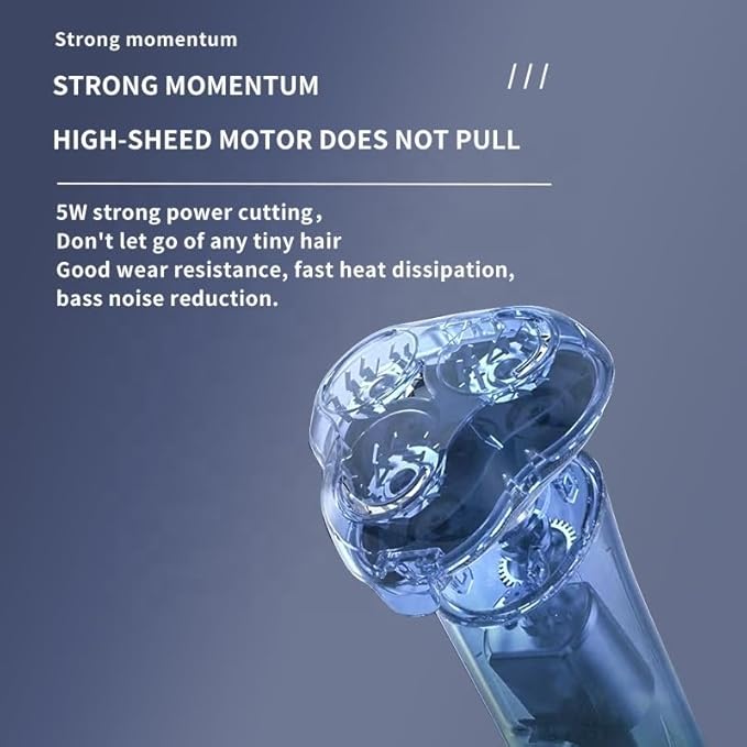Head Shavers for Bald Men Electric Shaver Men Rechargeable Rotary Floating Razor Beard Hair Trimmer LCD Display Shaving Machine Wet and Dry