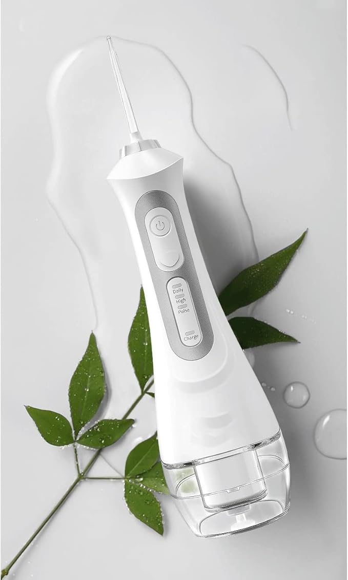 Cordless Advanced Water Flosser for Teeth Gums Braces Dental Care with Travel BagIPX7 WaterproofPortable and Rechargeable for Home&ampTravel(Black)