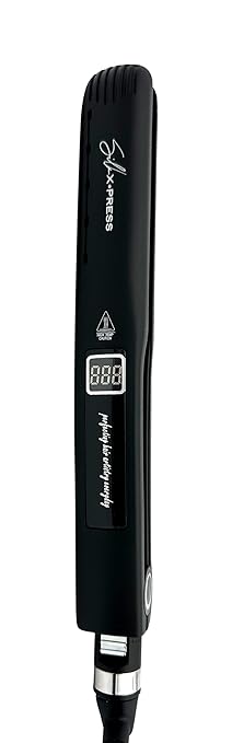 COCCO® Silk Xpress PRO Ceramic 1 Flat Iron - Advanced Titanium Plates with Nano Ceramic &amp Tourmaline Patented Nano Technology for Professional Hair Straightening &amp Styling