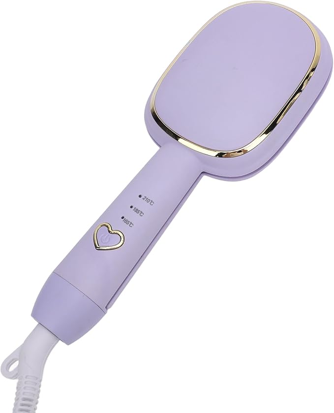 32mm Egg Roll Hair Curler Waving Curling Iron Fast Heating Hair Crimper Waver for Women Girls Purple (US Plug 110V)