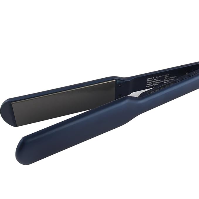 TOPCHANCES 110V Professional LCD Display Plates Flat Flat Iron Steam Hair Straightener Wide Plate Salon Infrared Flat Iron Ceramic Auto On/Off Temperature Control Hair Care Styling Tools