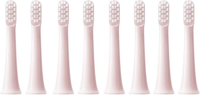 8PCS Compatibility for XIAOMI MIJIA T100 Replacement Brush Heads Sonic Electric Toothbrush Vacuum(8Pink)