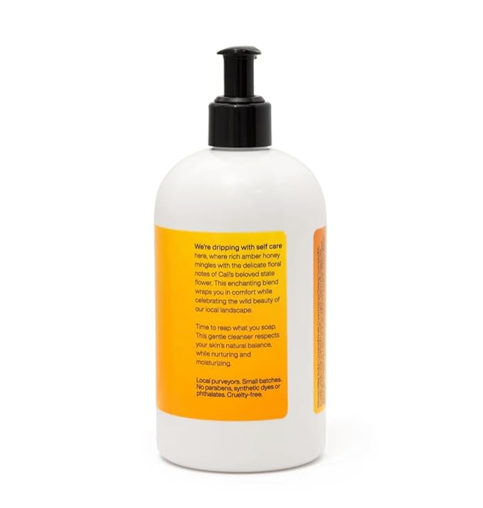 Not Soap Radio honey and california poppy | bath/shower gel | farm to bottle
