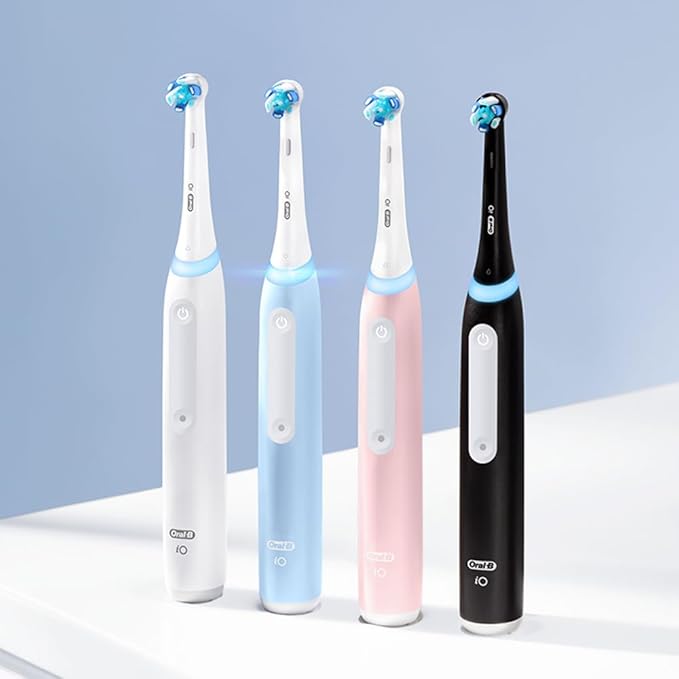 Oral-B Rechargeable Electric Toothbrush iO3 Clean &amp Protect 3 Cleaning Modes Visible Pressure Sensor White