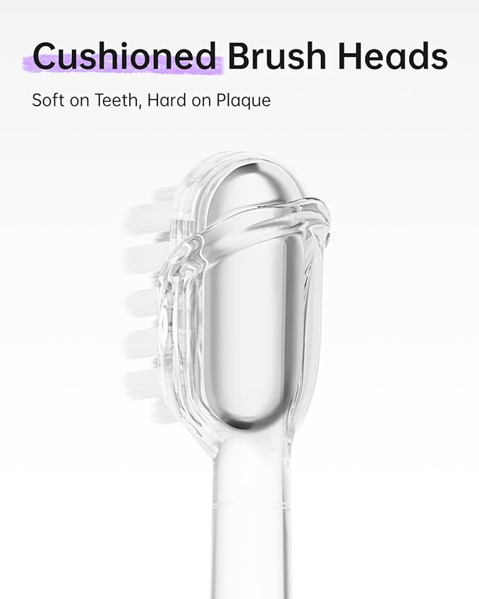 Laifen Wave Special Electric Toothbrush New 2025 Version Oscillation &amp Vibration Sonic Electric Toothbrush for Adults with App 2 Brush Heads IP68 Waterproof Travel-Friendly (Misty Lavender)