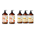 Everyone 3-in-1 Kids Soap Body Wash Bubble Bath Shampoo 32 Ounce (Pack of 2) &amp Liquid Hand Soap 12.75 Ounce (Pack of 3) Meyer Lemon and Mandarin Plant-Based Cleanser with Pure Essential Oil