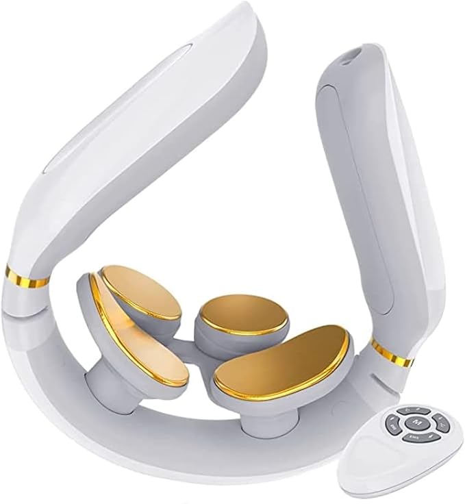 Tianfucen Cordless Neck Massager with Heat3 Model 15 Levels Electric Neck Massager for Pain RelievePortable Massager Neck Relaxer.