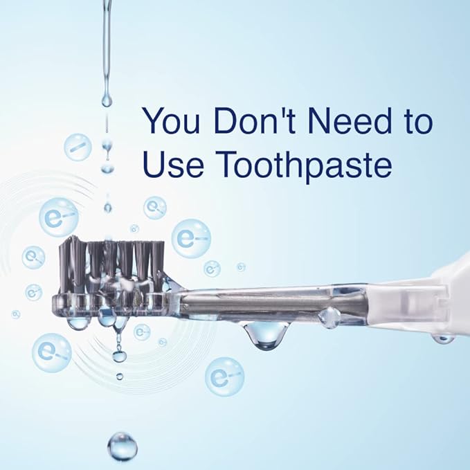 Soladey SoladeyRhythm2 Ionic Power Electric Toothbrush Solar Panels and TiO2 Semiconductor (Ice Blue) Ready to use Ionic Toothbrush