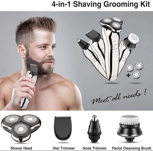 Electric Razor for Men's Men's Electric ShaverElectric Shaver for MenBeard and Mustache TrimmerWashable and USB Charging Shaving Machine