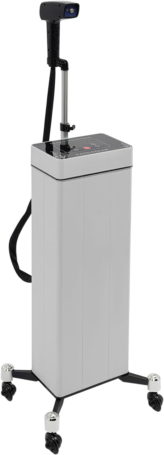 Nano Hair Steamer for Deep Conditioning Professional 1300W Hair Scalp Care 10-Level Standing Hair Steamer with Handheld Nanoscale Spray for Salon Home Use