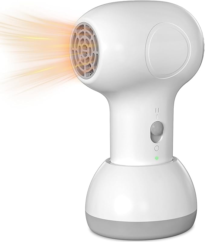 Cordless Hair Dryer for Baby Kids Model with Charging Base Gentle Airflow Mini Hair Dryer Portable Travel Design Small Dryer for Infant Delicate Skin
