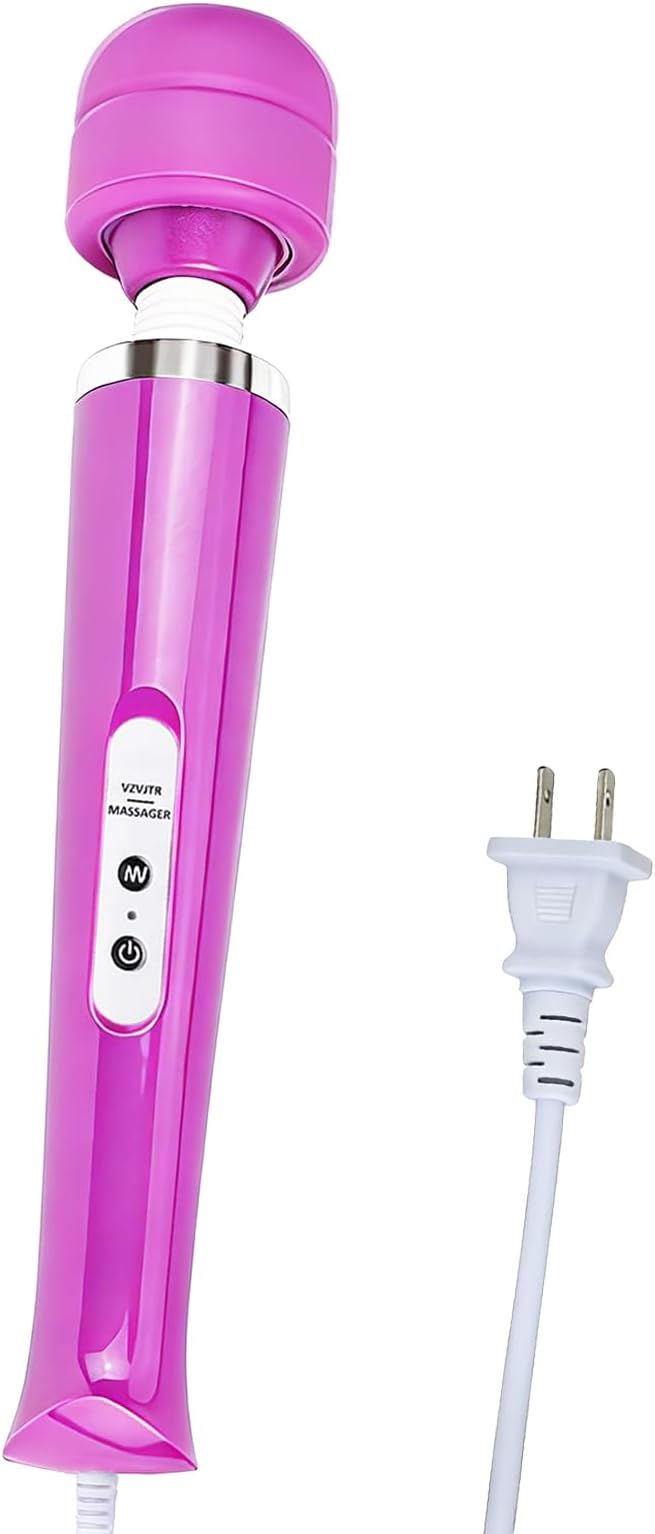 Wired Wand Massager for Women 10-Speed Electric Handheld Deep Tissue Massager Powerful Plug-in Full Body Muscle Recovery Tool for Neck Back Shoulder &amp Foot Relief