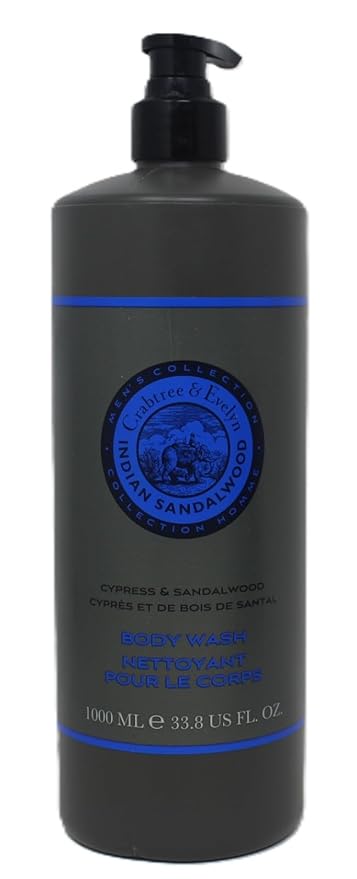 Crabtree &amp Evelyn INDIAN SANDALWOOD Body Wash 33.8 fl oz / 1000 mL