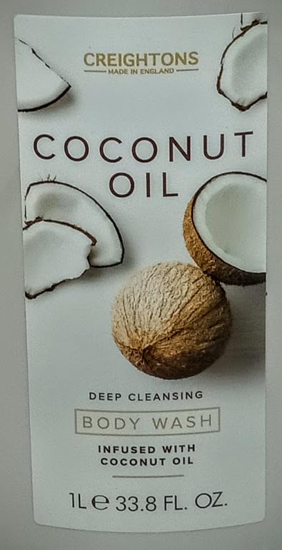 Creightons COCONUT OIL BODY WASH 33.8 Fl oz deep cleansing infused with coconut oil (1l)