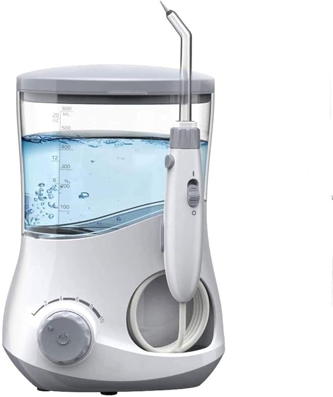 Water Flosser Water Flosser Teeth Cleaner for Family 6 Multifunctional Jet Tips IPX7 Waterproof10 Adjustable Modes for The Oral Care Needs of Family White