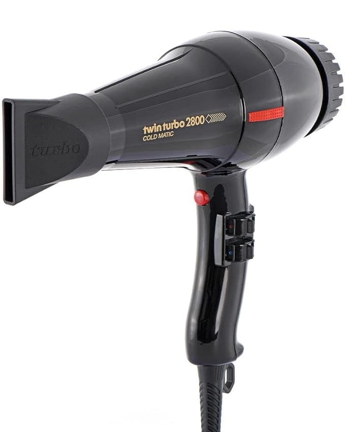Turbo Power Twinturbo 2800 Coldmatic Hair Dryer Black 1 Count