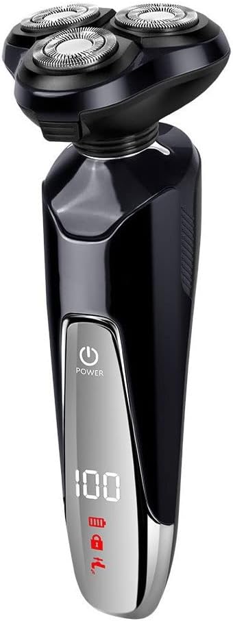 LED Electric Razor for Men Mens Electric Shavers USB Rechargeable Shave Men’s Grooming Kit Black