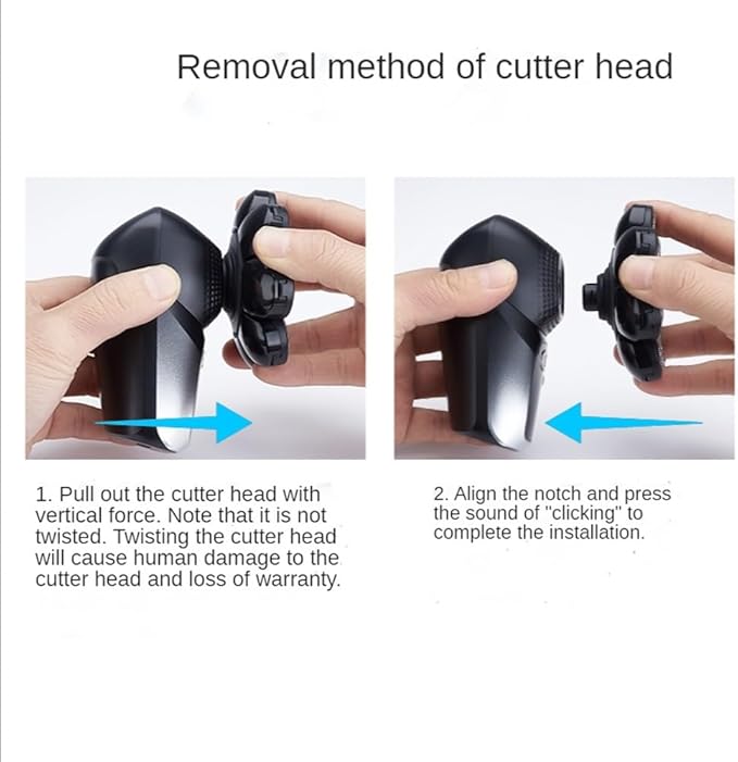 Head Shaver for Men 6 in 1 Electric Head Shavers for Men 9D Floating Cutter Grooming Head Shaver Wet and Dry Cordless Trimmer