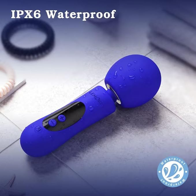 Portable Wand Massager- Rechargeable Handheld Personal Wand Massager for Women - Waterproof Quiet Electric Massager for Back Neck and Muscle Recovery