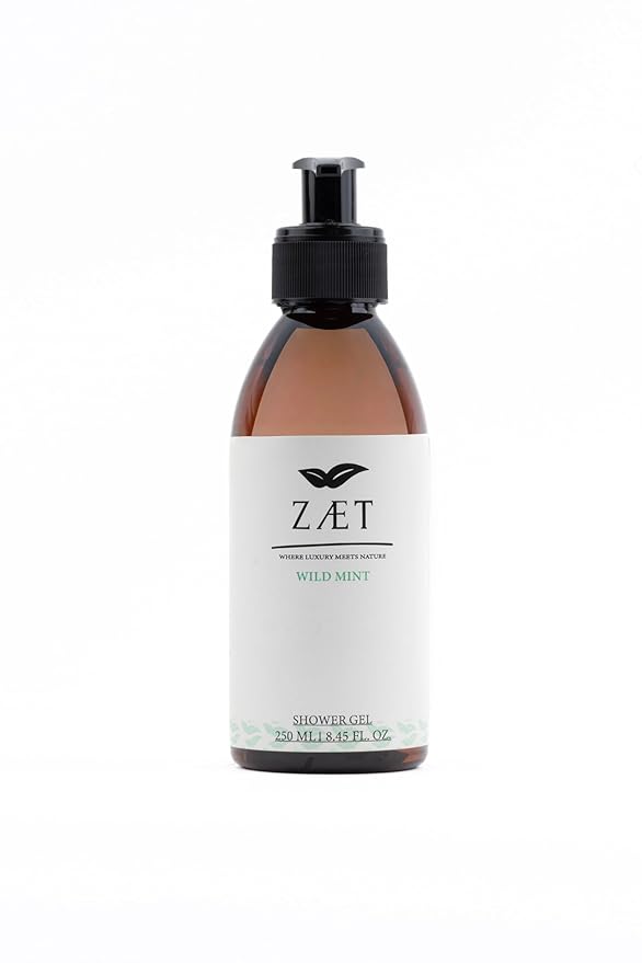 250ml Wild Mint Shower Gel – Rejuvenating Body Wash for Women &amp Men Deep Cleansing Hydrating Shower Gel for Dry Skin and Other Skin Types – Luxury Beauty Daily Body Cleanser