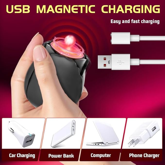 2026 Newly Portable Vibrating Massager -Clitioral Sucker Relaxes Muscles Viboators Toy 10 Modes Couples - for Body and Back Foot Silent Personal for Sports Massage Adult Tools Relaxation XJH-Black51