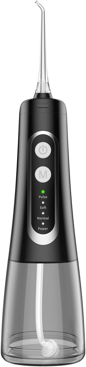 Oral Irrigator with 4 Modes 300ml Tank Cordless &amp Rechargeable Waterproof