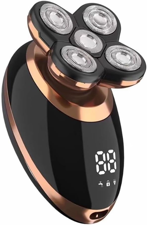Head Shaver for Men 5 in 1 Grooming Kit Electric Shaver for Men Rechargeable Beard Hair Trimmer Razor Facial Wet Dry Bald Head Shaving Machine