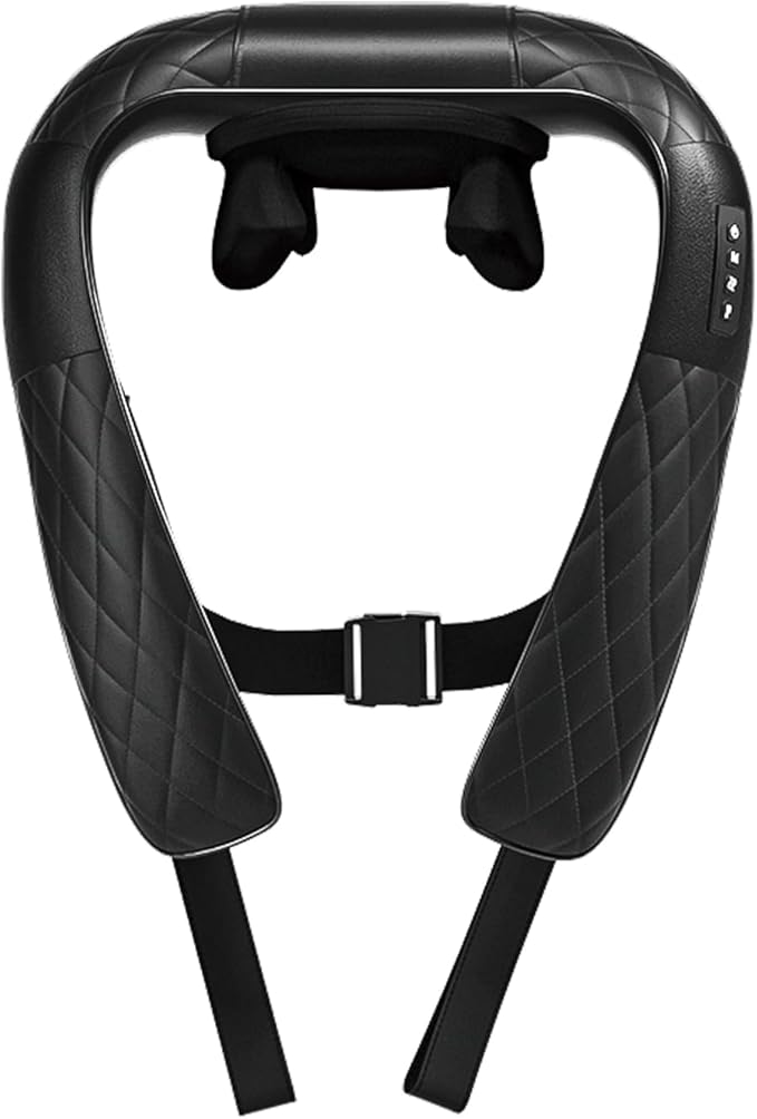 Cordless Neck Shoulder Massager with Soothing Heat Upgarded 4D Deep Kneading Shiatsu Neck Back Massager Pillow for Neck Traps Back Gifts for Men Women Mom Dad