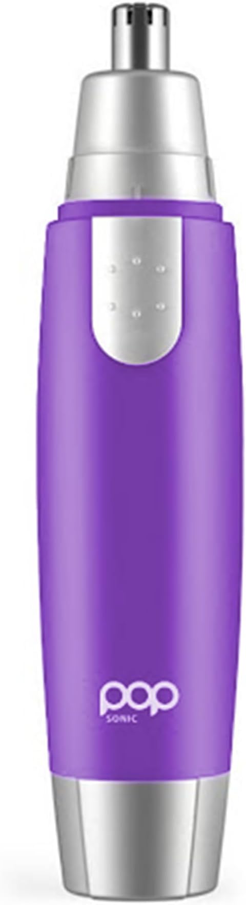 Ear and Nose Hair Trimmer for Men &amp Women (Purple) – Battery Operated Precision Trimmer for Unwanted Hair – Washable Detailer Trimmer w/ Detachable Blade &amp Flat Base – Portable Grooming Tools