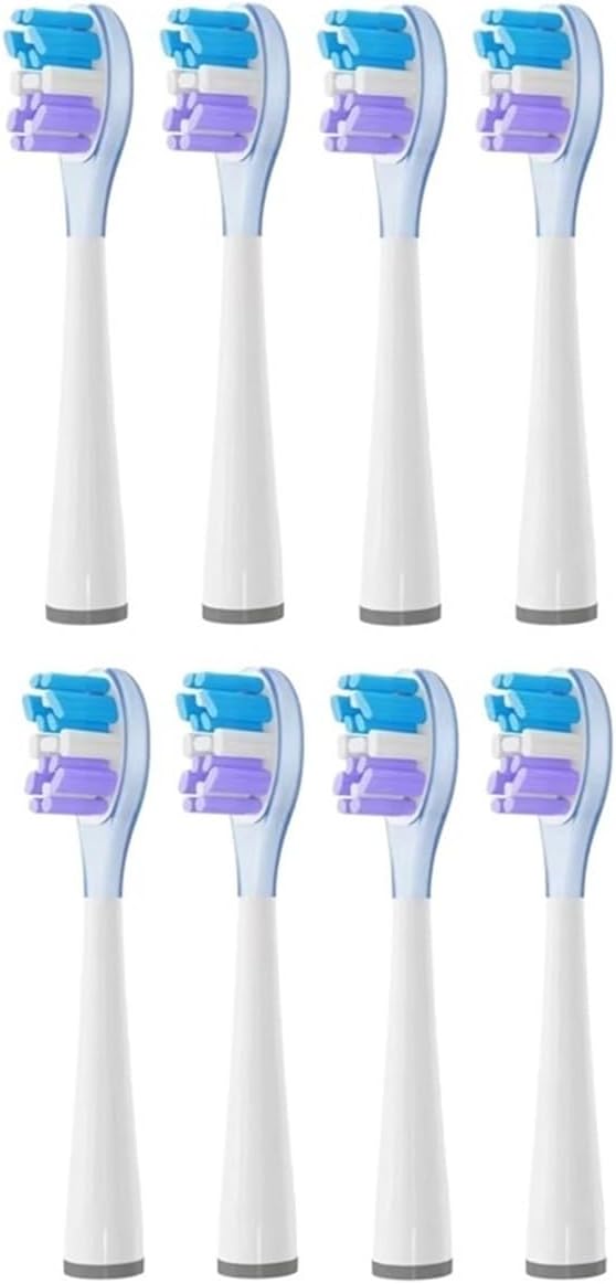 Toothbrushes Head Compatible for Usmile All Series Y1S/Y4/U1/U2/U3/P1/P4 Sonic Electric Toothbrush Soft Dupont Clean Nozzles(8pcs Pruple)