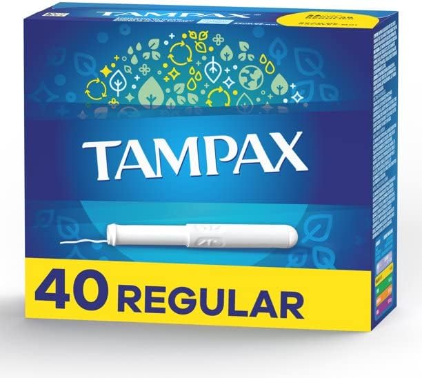 Tampax Cardboard Regular 40 Tampons (Pack of 4)