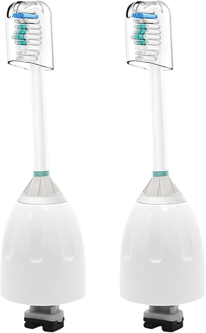 Compatible for Replacement Toothbrush Heads Compatible with Philips Sonicare Screw-on E Series Electric Brush Head Xtreme Essence Elite Advance(2 Pcs)
